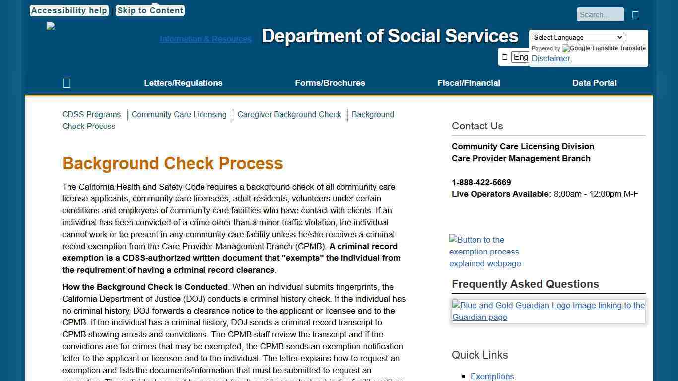 Background Check Process